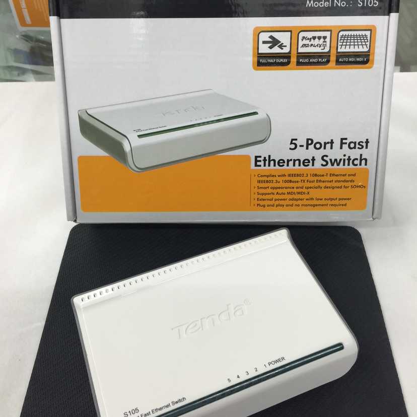 Tenda S105  5-Port  Fast  Ethernet  Switch