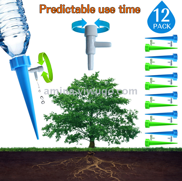 Automatic adjustable flow sprayer with switch controlled valve sloth drip drip irrigation drip