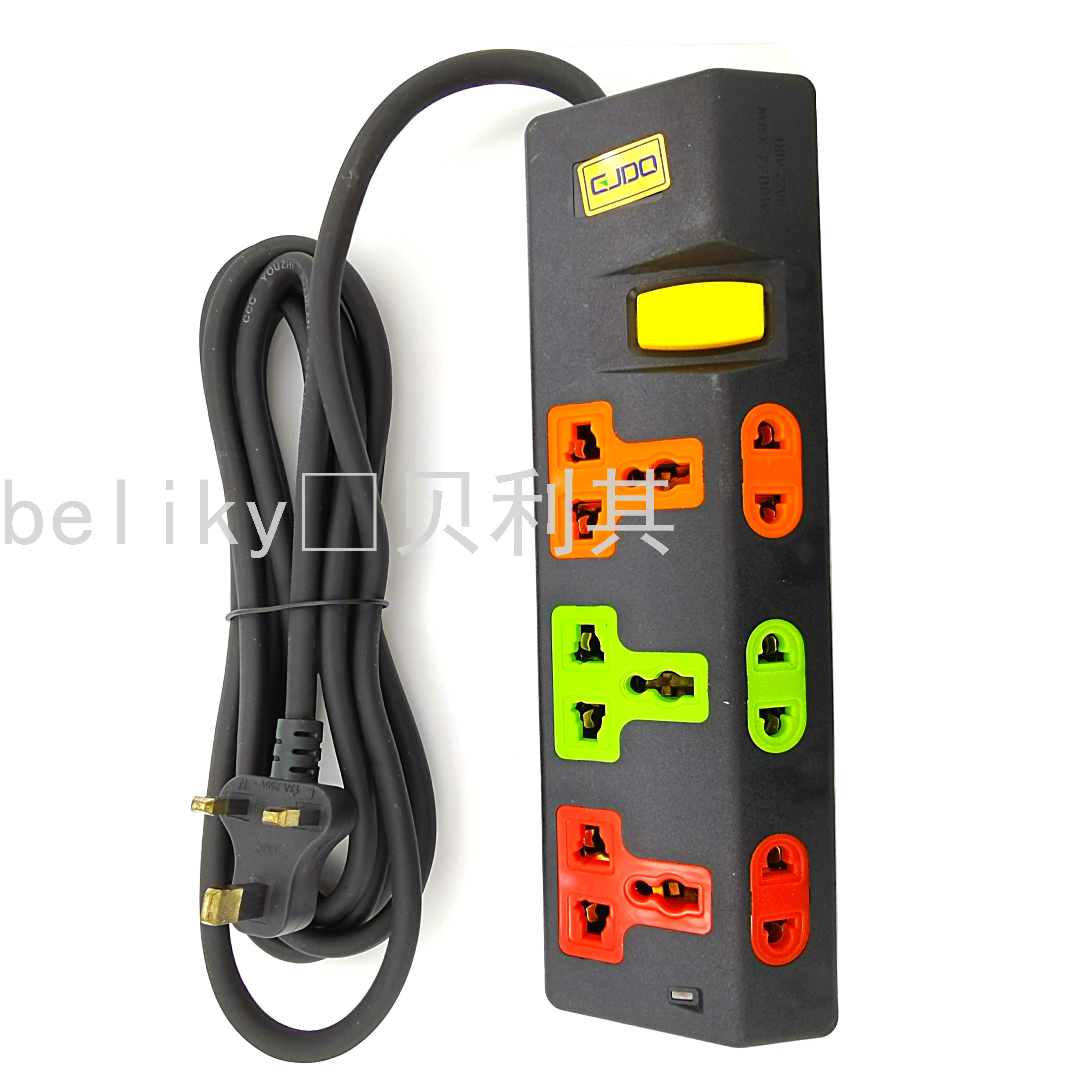 Multi-Position Socket with Switch Pure Copper Socket