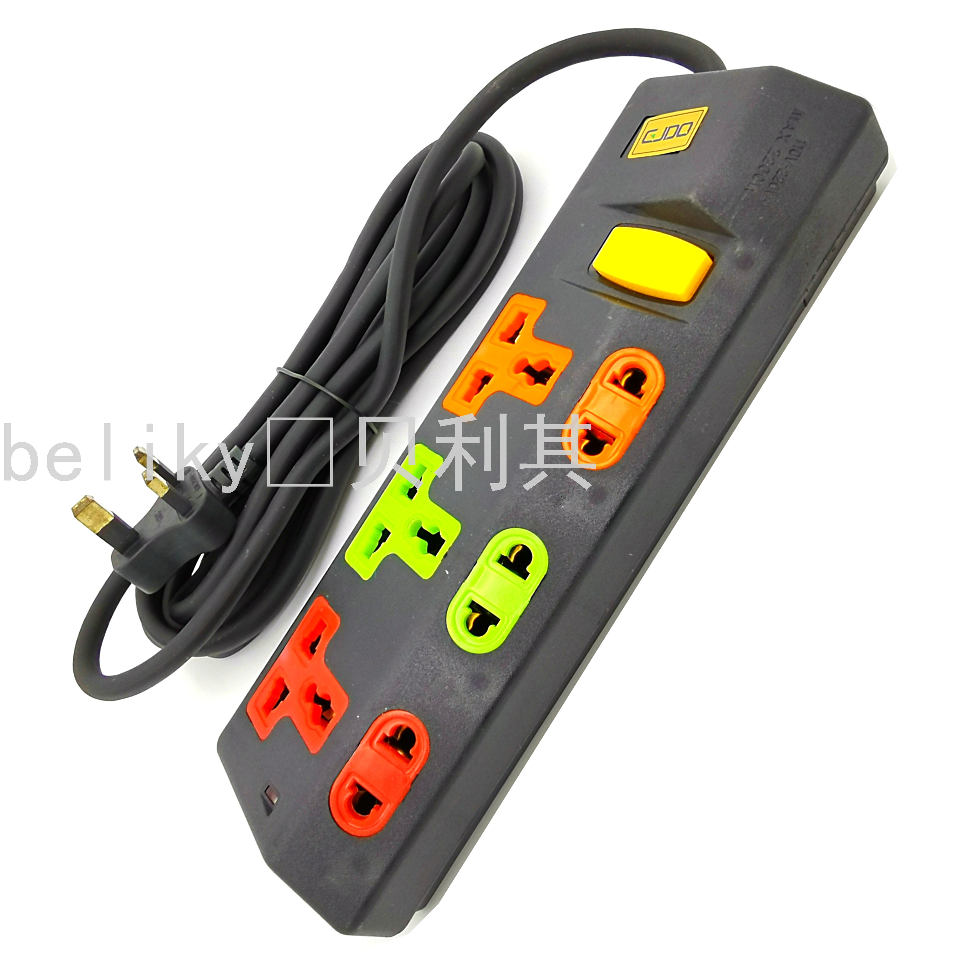 Multi-Position Socket with Switch Pure Copper Socket