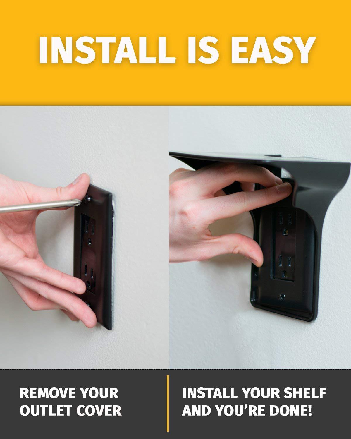 Outlet Shelf Creative Switch Socket Storage Rack Simple Wall Mounted Storage Rack Mobile Phone Charging Storage Rack