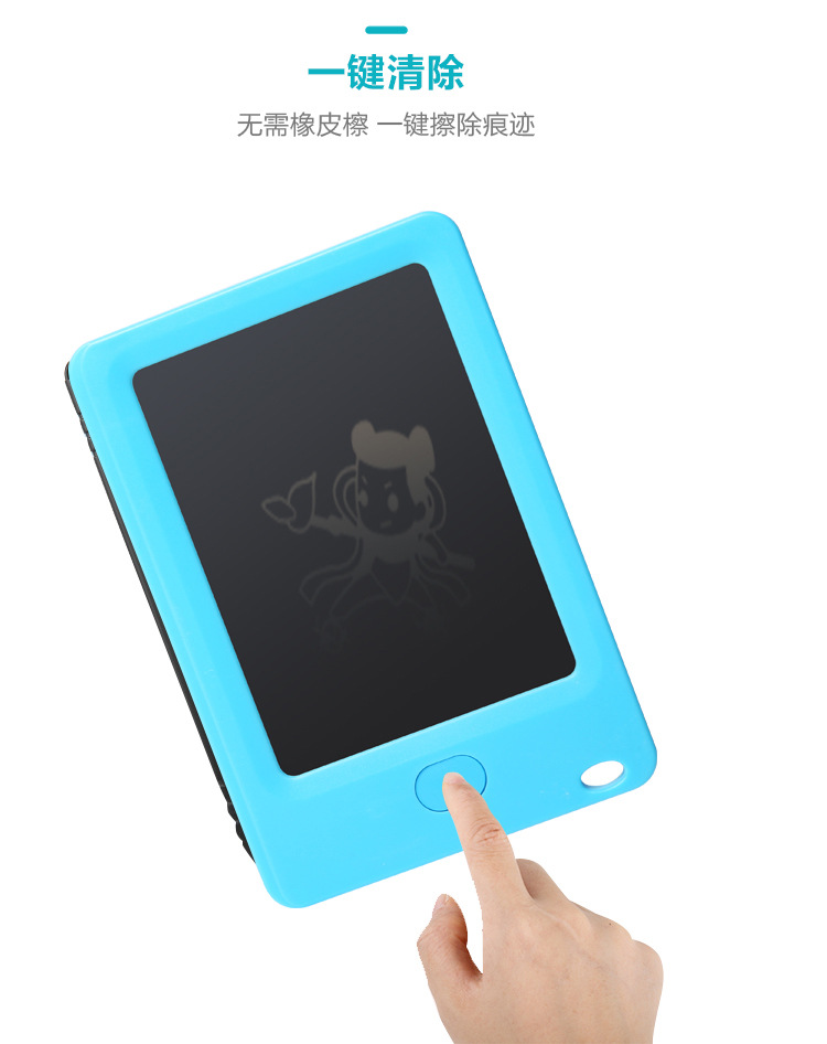 Cross-Border Gift 4.4-Inch Mini LCD LCD Handwriting Board Children Drawing Board Electronic Blackboard with Lock Screen Switch