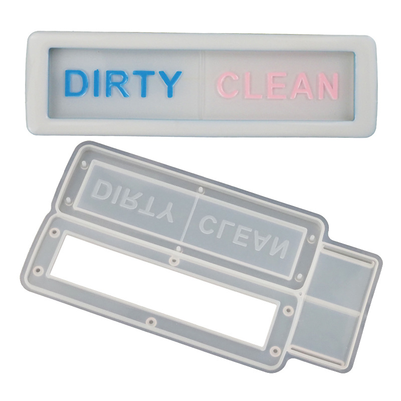 DIY Crystal Glue Mold Dishwasher Refridgerator Magnets Cabinet Stickers Cleaning Logo Switch Washing Machine Sticker Silicone Mold