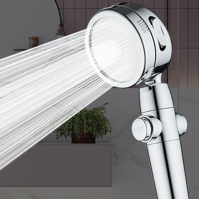Handheld Shower Supercharged Shower Shower Nozzle Switch High Pressure Three-Gear Bathroom Water Purification Filter Small Waist Shower Head