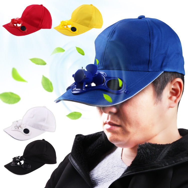 Solar Energy with Charging Power Storage with Switch Cap with Fan Topless Hat Sun Protection Hat Sun Hat Sun Hat Peaked Cap Advertising Cap