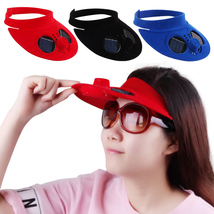Solar Energy with Charging Power Storage with Switch Cap with Fan Topless Hat Sun Protection Hat Sun Hat Sun Hat Peaked Cap Advertising Cap