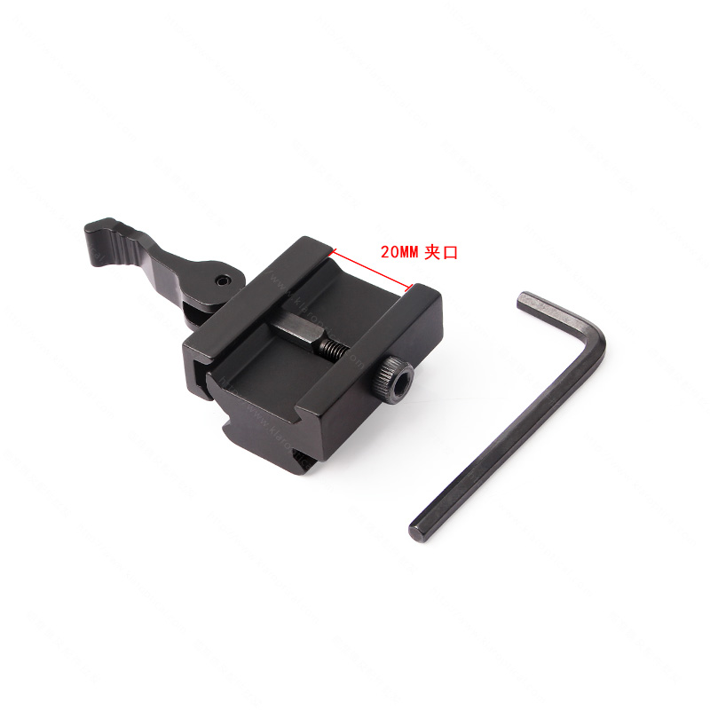 20 to 20 quick remove fish bone guide rail aiming mirror switch joint.