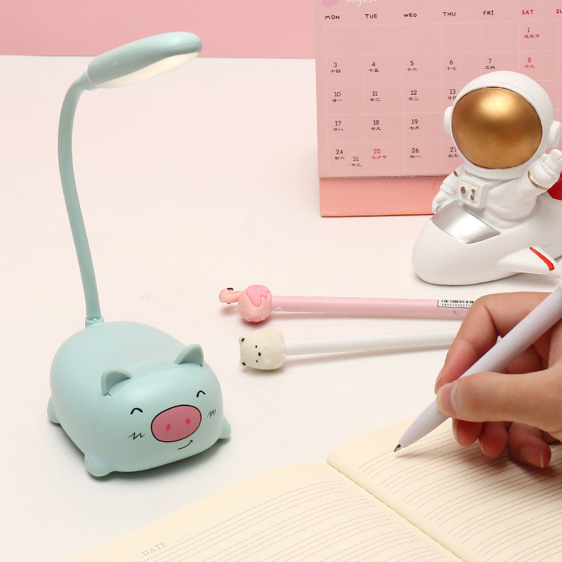 Company Gift Gift USB Factory Hot Selling Creative Cartoon Hose Reading Led Switch Charging Table Lamp