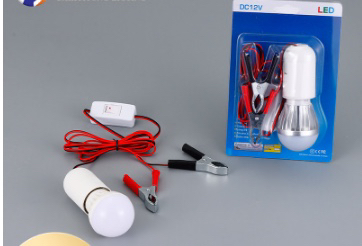 Customized Processing Dc12v DC Low Voltage Bulb Battery Clip E27 Screw with Switch Led Low Voltage Bulb