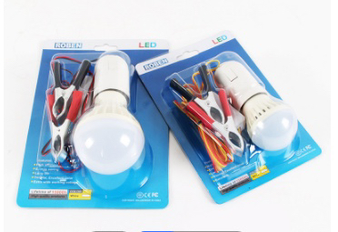 Customized Processing Dc12v DC Low Voltage Bulb Battery Clip E27 Screw with Switch Led Low Voltage Bulb
