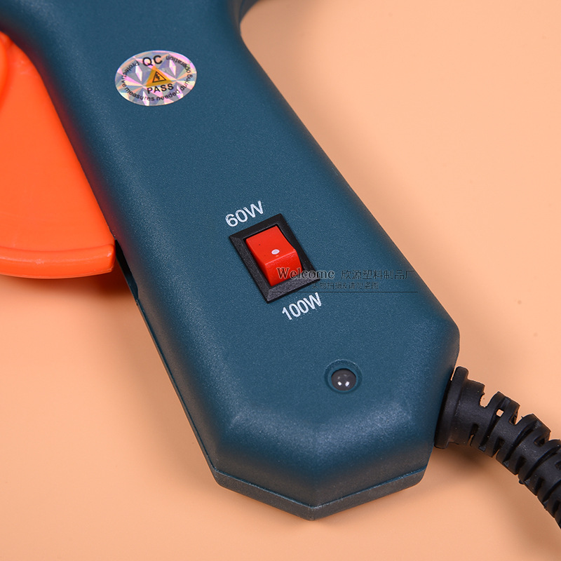 Factory Direct Sales 60-100W Glue Gun Adjustable Temperature Electric Hot Melt Ornament Accessories Glue Gun Switch Sticky Tape