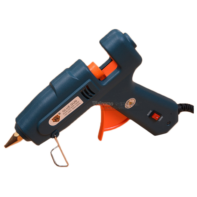 Factory Direct Sales 60-100W Glue Gun Adjustable Temperature Electric Hot Melt Ornament Accessories Glue Gun Switch Sticky Tape