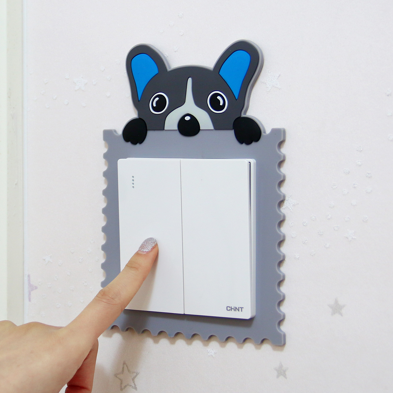 Switch Stickers Wall Stickers Cartoon Creative Socket Decoration Living Room Home Luminous 86 Type Protective Cover