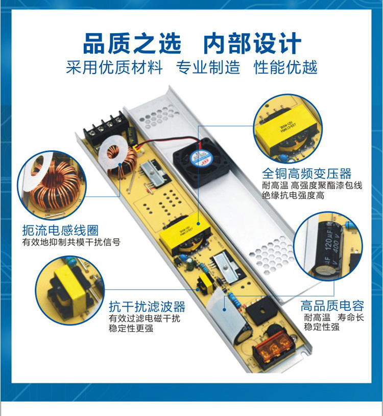 Light Box Power 12v24v Advertising Light Led UltraThin Power Strip Switch Power Drive Power