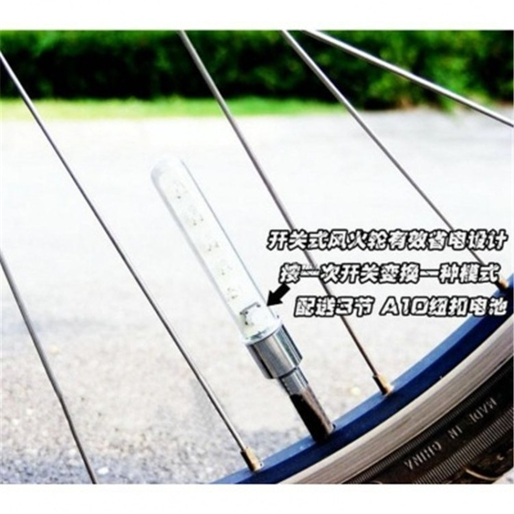 Bicycle Hot Wheels Air Valve Light 5led Switch Colorful Air Tap Light Outdoor Cycling Fixture and Fitting