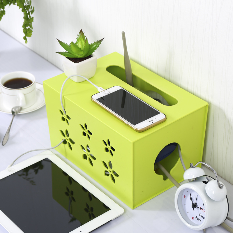 Meianju Hollow out Creative Router Storage Box Wire Storage Box Fashion Plastic Switch Box Home Supplies