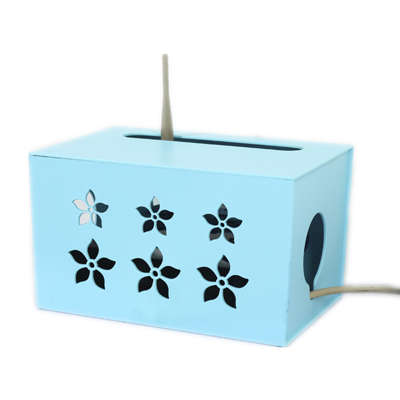 Meianju Hollow out Creative Router Storage Box Wire Storage Box Fashion Plastic Switch Box Home Supplies