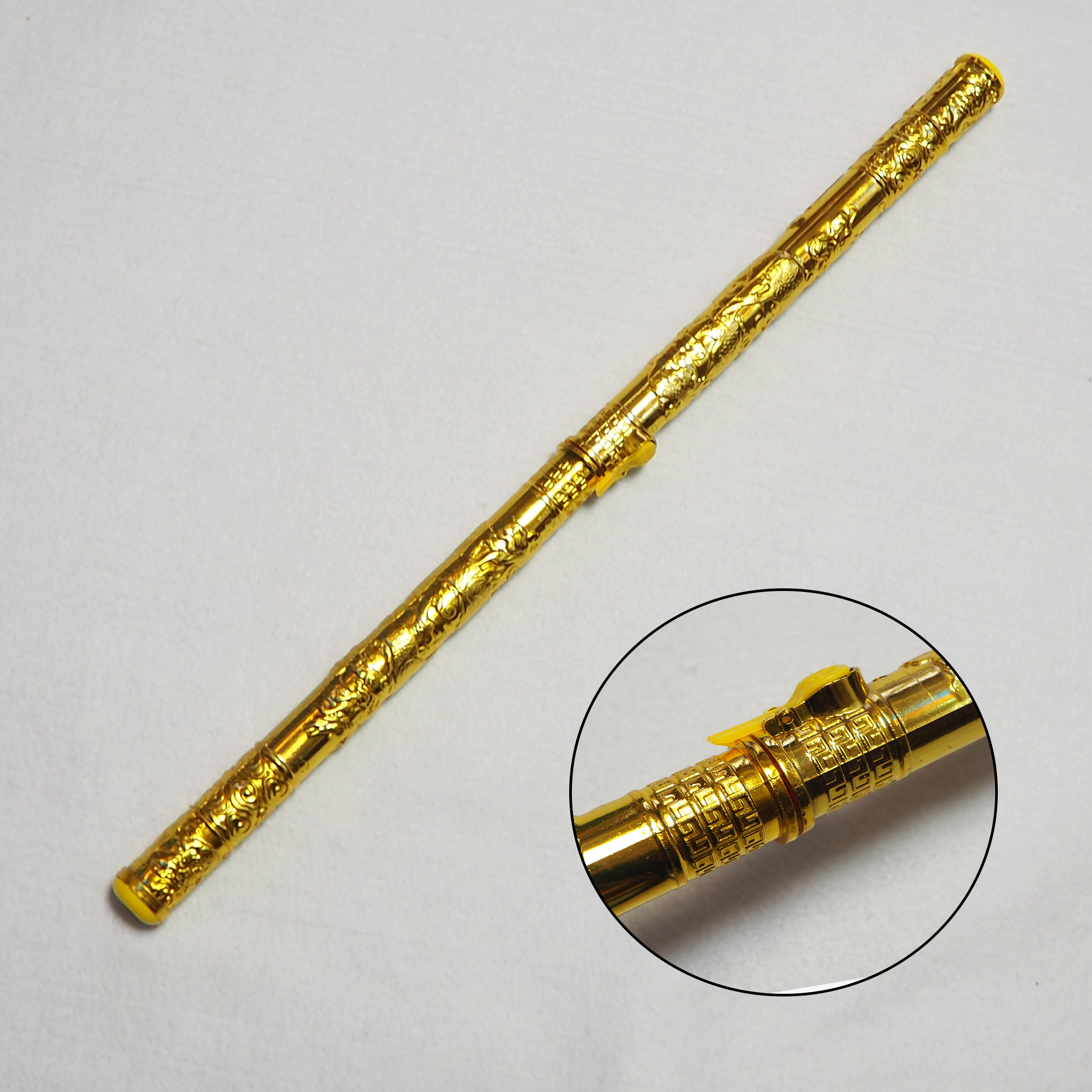 Factory Direct Sales New Automatic Retractable Luminous Golden Hoop with Switch Golden Hoop Sun Wukong Ruyi Golden Hoop