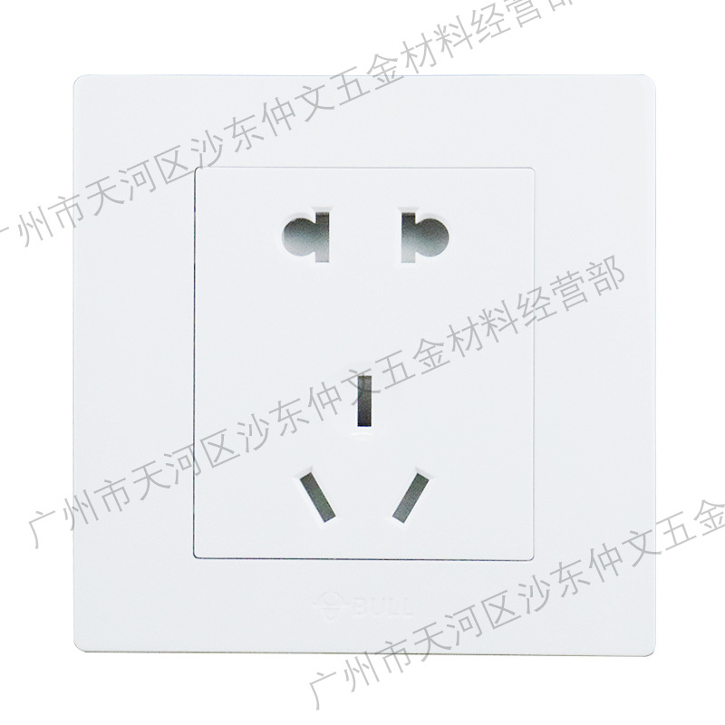 Bull Switch Socket Five-Hole Panel Wholesale 86 Type Wall Concealed Household 5-Hole Power USB Socket Authentic Batch
