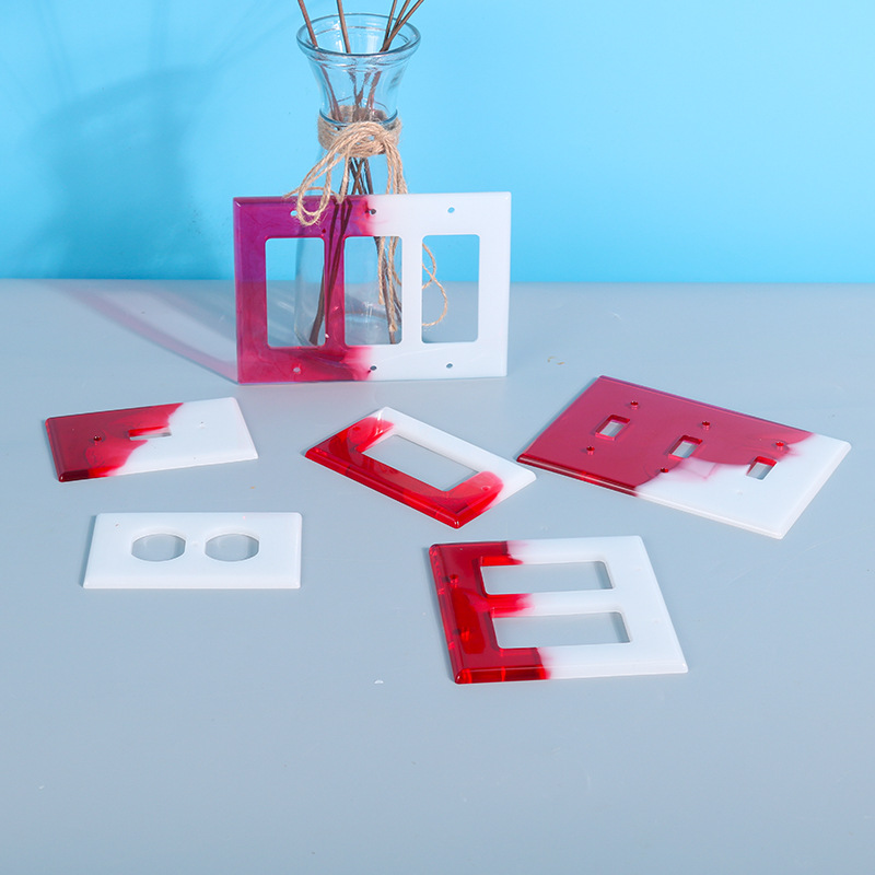 Elation DIY Epoxy Mold Number 7 Switch Seat Panel Die Mold Handmade Mirror Amazon Hot Sale