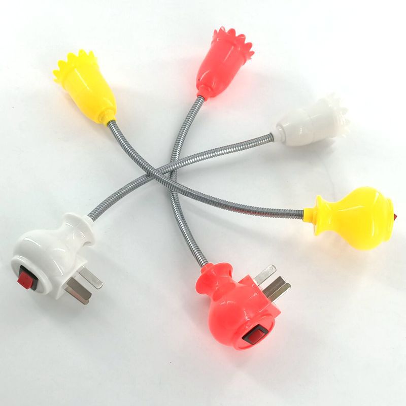 Rotating Lengthened Lamp Holder Converter Plug-in Socket Lamp Plug-in with Switch Creative Vase-Type Screw LED Lamp Holder