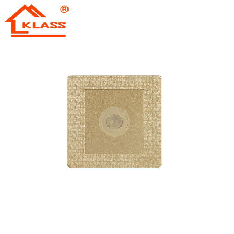 Saudi Export Factory Direct Sales 86 Golden Mosaic Transformation Point Flat Switch Body Sensor Switch