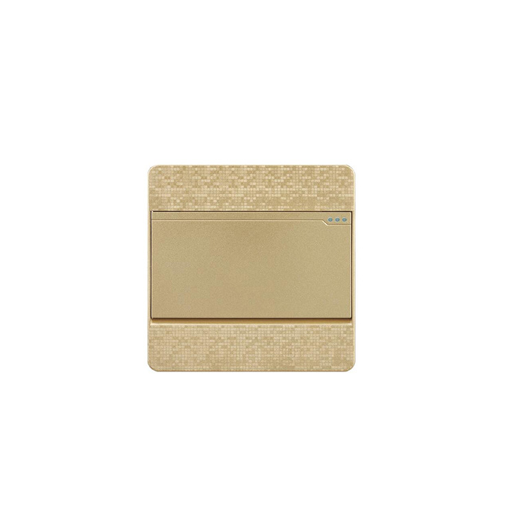 Saudi Export Factory Direct Sales 86 Golden Mosaic Transformation Point Flat Switch Body Sensor Switch