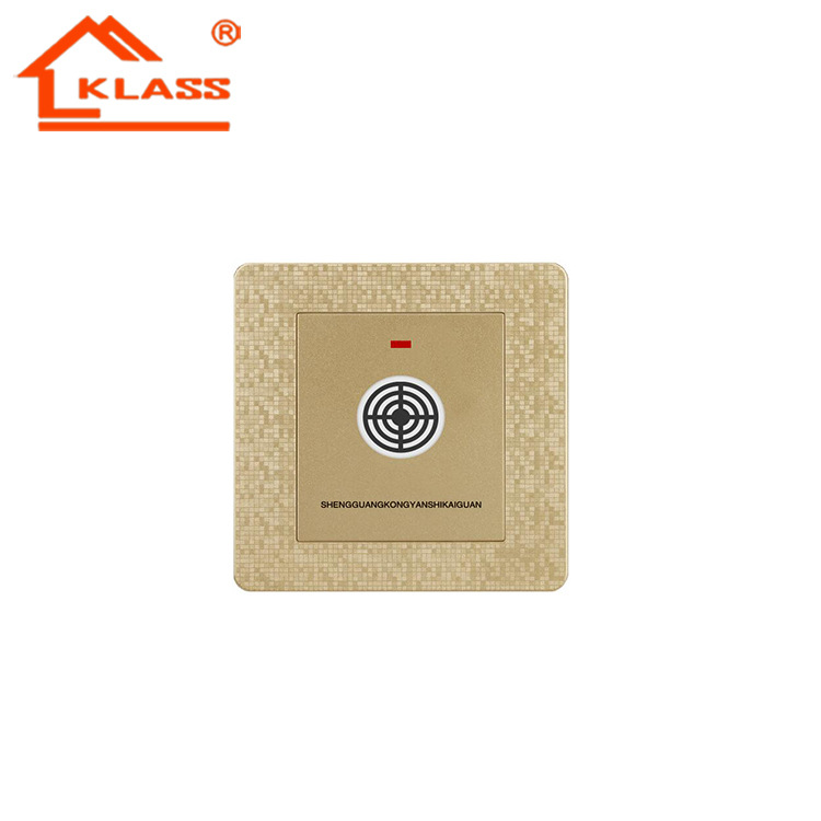 Saudi Export Factory Direct Sales 86 Golden Mosaic Transformation Point Flat Switch Body Sensor Switch