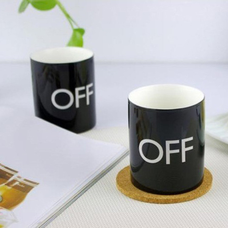 Switch cup switch color changing cup creative cup color changing ceramic cup