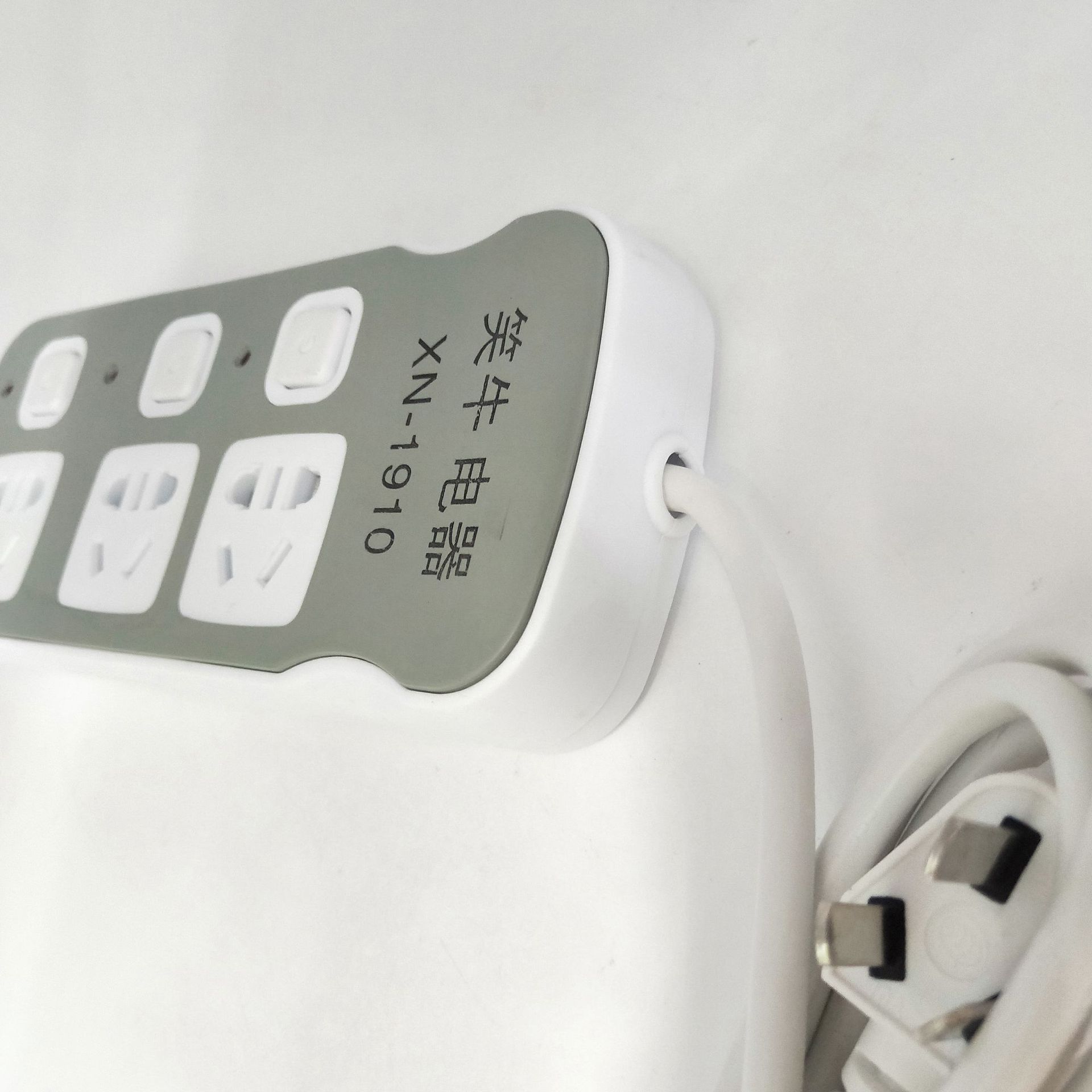 New Style Power Strip New High-Power Household Tripod Power Strip Independent Multi-Switch Patch Board Wholesale