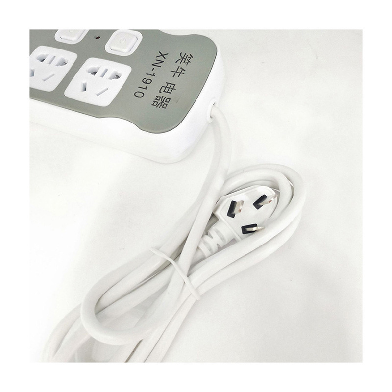 New Style Power Strip New High-Power Household Tripod Power Strip Independent Multi-Switch Patch Board Wholesale
