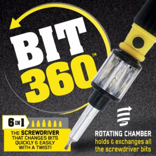 Snake Bit 360 Screwdriver Cross-Border New Rotary Screwdriver Quick Switch Telescopic Screwdriver