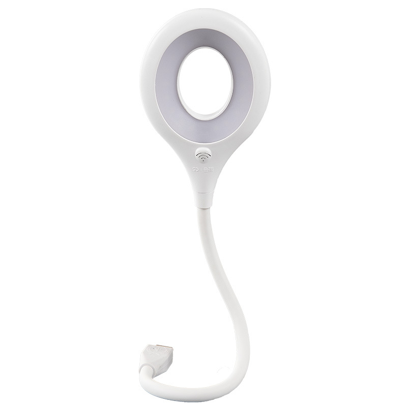 Creative Eye Protection Desk Lamp USB Dormitory Night Light Student Ring the Third Gear Touch Switch Dimming Night Light LED Light Source