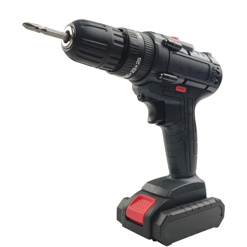 Double Speed Cordless Drill Household Electric Tool Electric Screwdriver Impact Drill Electric Switch Pistol Drill Electric Hand Drill Lithium Electric Drill