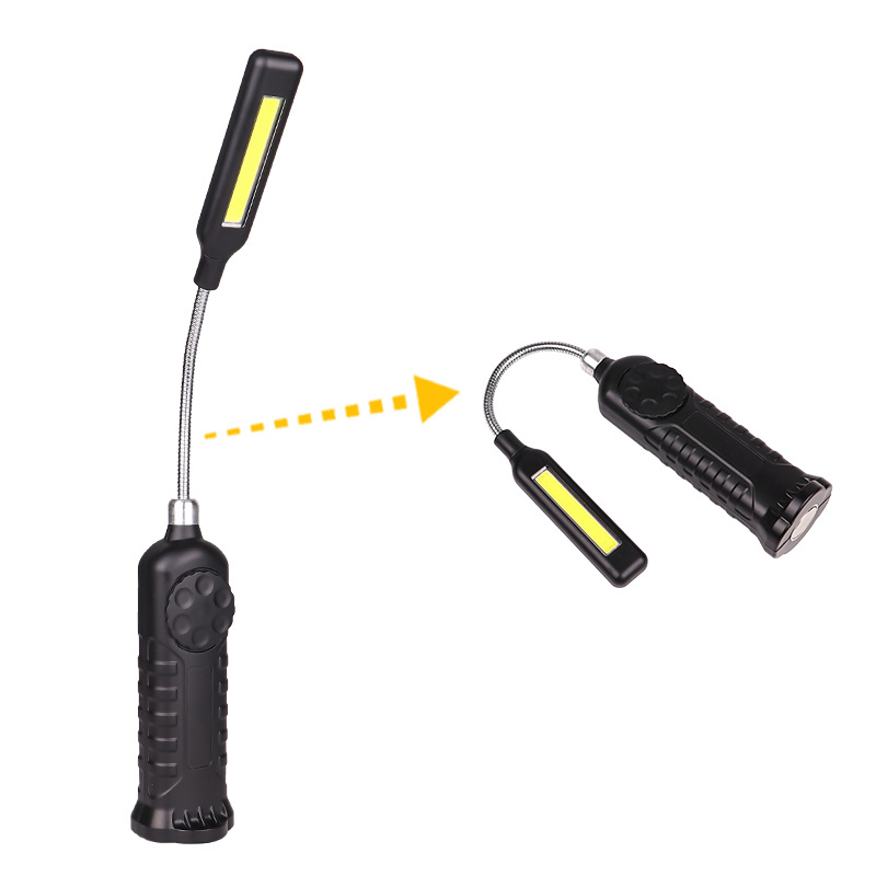 Cross-Border New Arrival Led Strong Light Flashlight Rotary Switch Electrodeless Variable Light Outdoor Strong Light Lamp Emergency Inspection Lamp