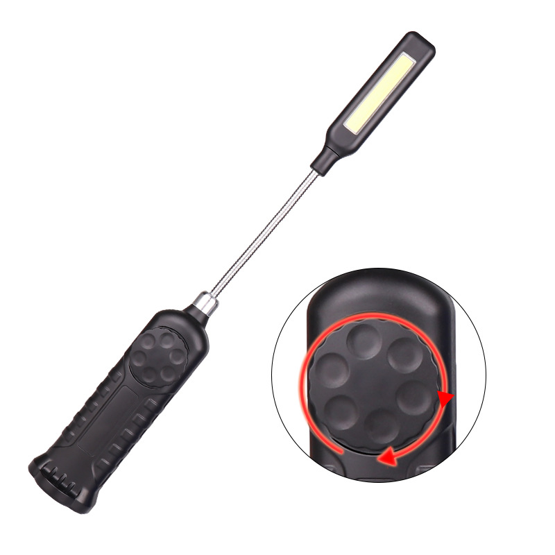 Cross-Border New Arrival Led Strong Light Flashlight Rotary Switch Electrodeless Variable Light Outdoor Strong Light Lamp Emergency Inspection Lamp