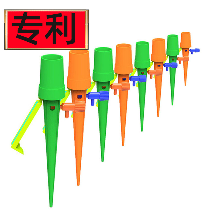 Potted Automatic Watering Device Adjustable Water Flow With Switch Control Valve Drip Irrigation System Water-Dropper