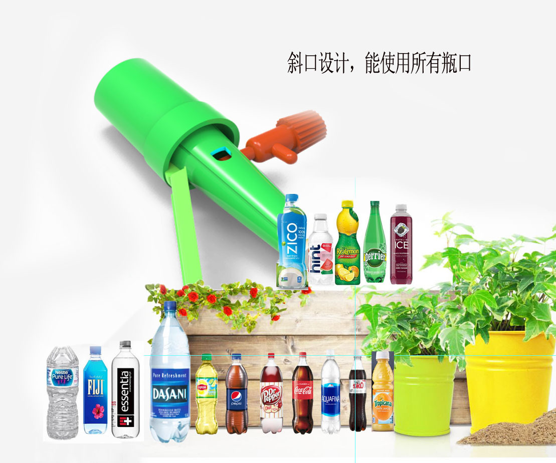 Potted Automatic Watering Device Adjustable Water Flow With Switch Control Valve Drip Irrigation System Water-Dropper