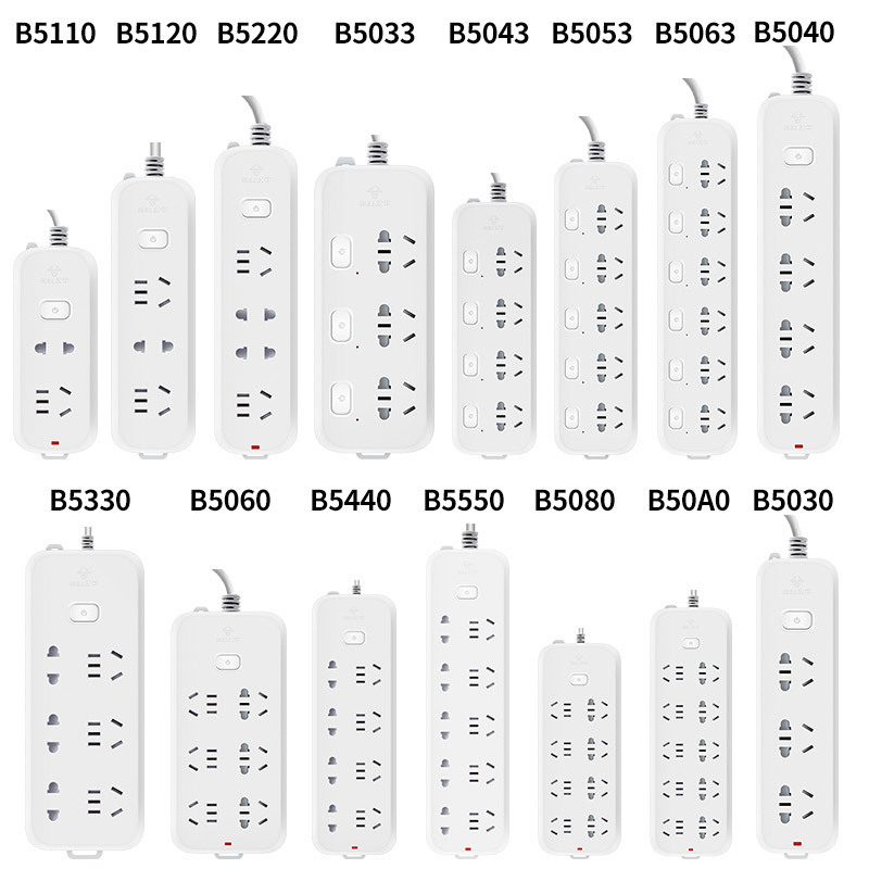 Bull Socket with Wire Smart USB Power Strip Patch Board Household Multi-Function Switch Panel Power Supply Patch Board