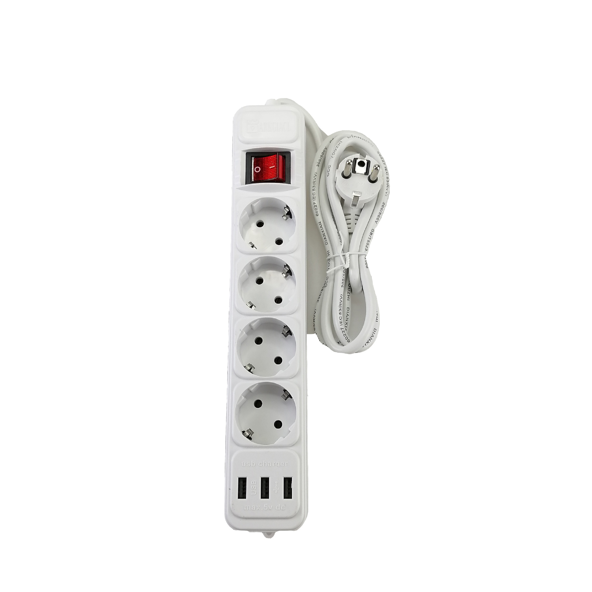 French Five-Bit Plug Board with Switch Connector Socket Patch Board Vache French 3 M Wire African with USB
