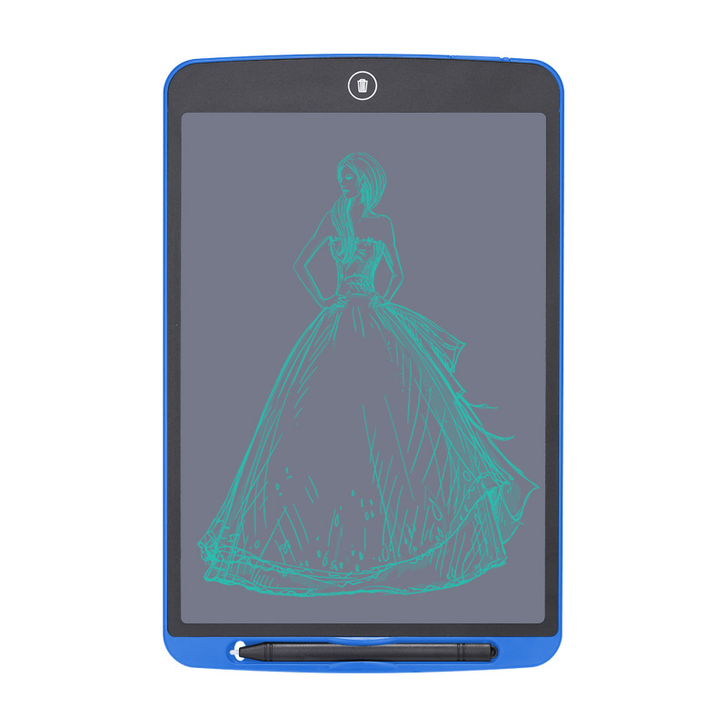 8.5-Inch 12-Inch Color Thick Handwriting LCD Tablet with Switch Children&#039;s Graffiti Writing Board Factory Direct Sales