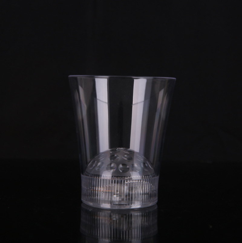 Luminous Cup Button Switch Cup LED Flash Cup Colorful Plastic Cup Luminous Cup Gift Projection Cup