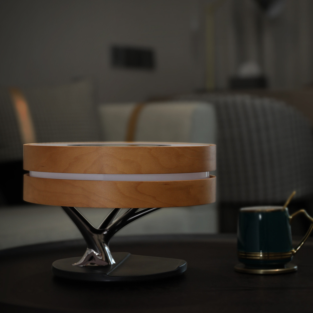 Linxi Multifunctional Music Table Lamp Wireless Charging Night Light Bluetooth Audio Sliding Touch Switch Table Lamp