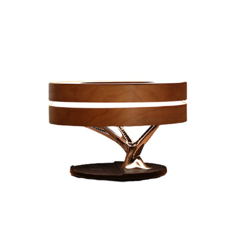 Linxi Multifunctional Music Table Lamp Wireless Charging Night Light Bluetooth Audio Sliding Touch Switch Table Lamp