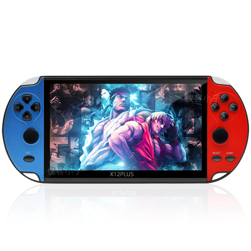 New X12 plus Handheld Game Machine 7-Inch Large Screen Arcade GBA PSP FC Tetris Non-Switch