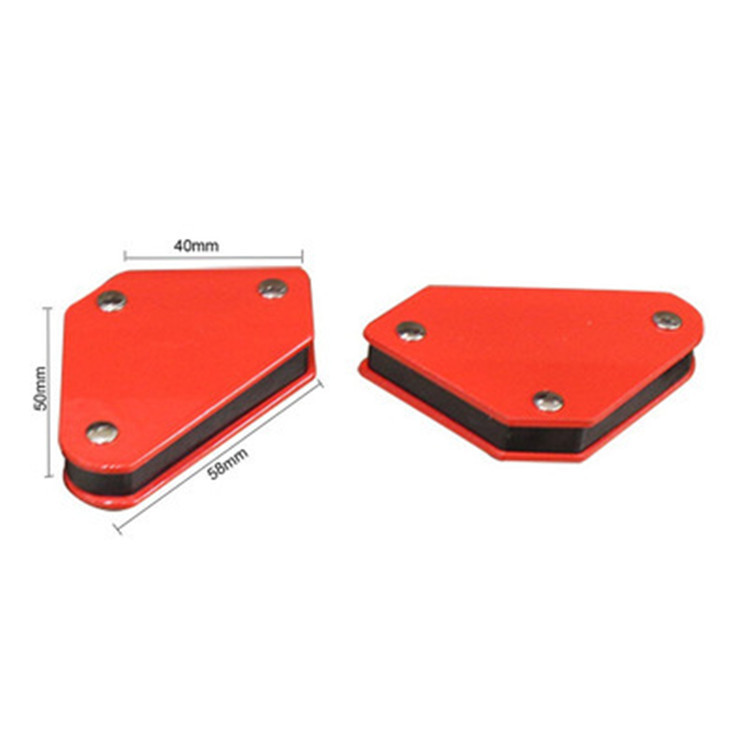 Mini 4-Piece Triangle Welding Locator without Switch Magnetic Fixed Angle Tool Welding Accessories 9lb