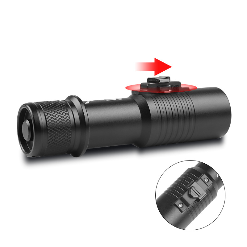 Factory Direct Sales Magnetically Controlled Switch Strap Diving Flashlight T6 Waterproof Power Torch T6 Led Diving