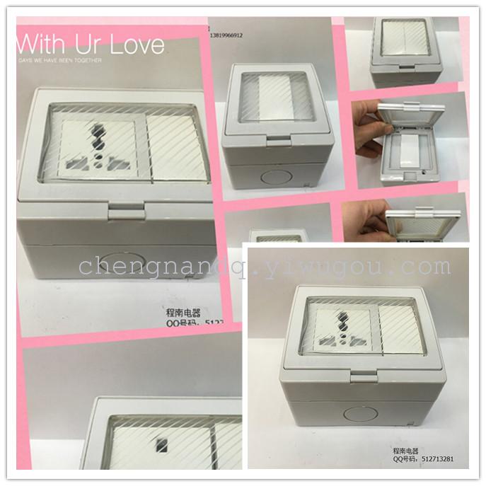 waterproof switch   switch with socket   waterproof socket  