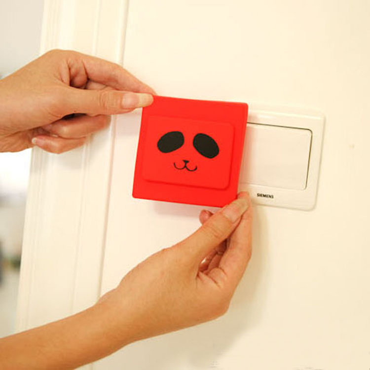 Cartoon Switch Cover In Creative Household Silica gel dust-Proof switch Wall power Supply cover