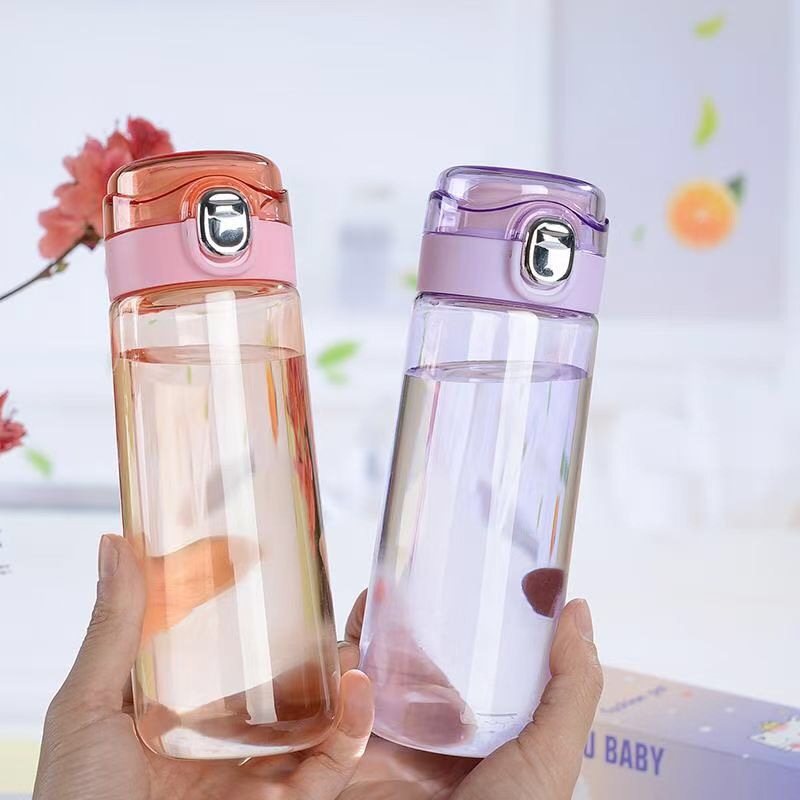 Plastic Handy Gift Cup Drop-Resistant Drop-Resistant Opinion Bounce Switch Food Grade Environmental Protection Children Student Male and Female Couple